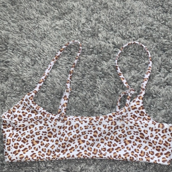 SHEIN Leopard Bikini 3 Piece Set with Coverup M - Picture 4 of 6